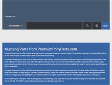 Tablet Screenshot of premiumponyparts.com